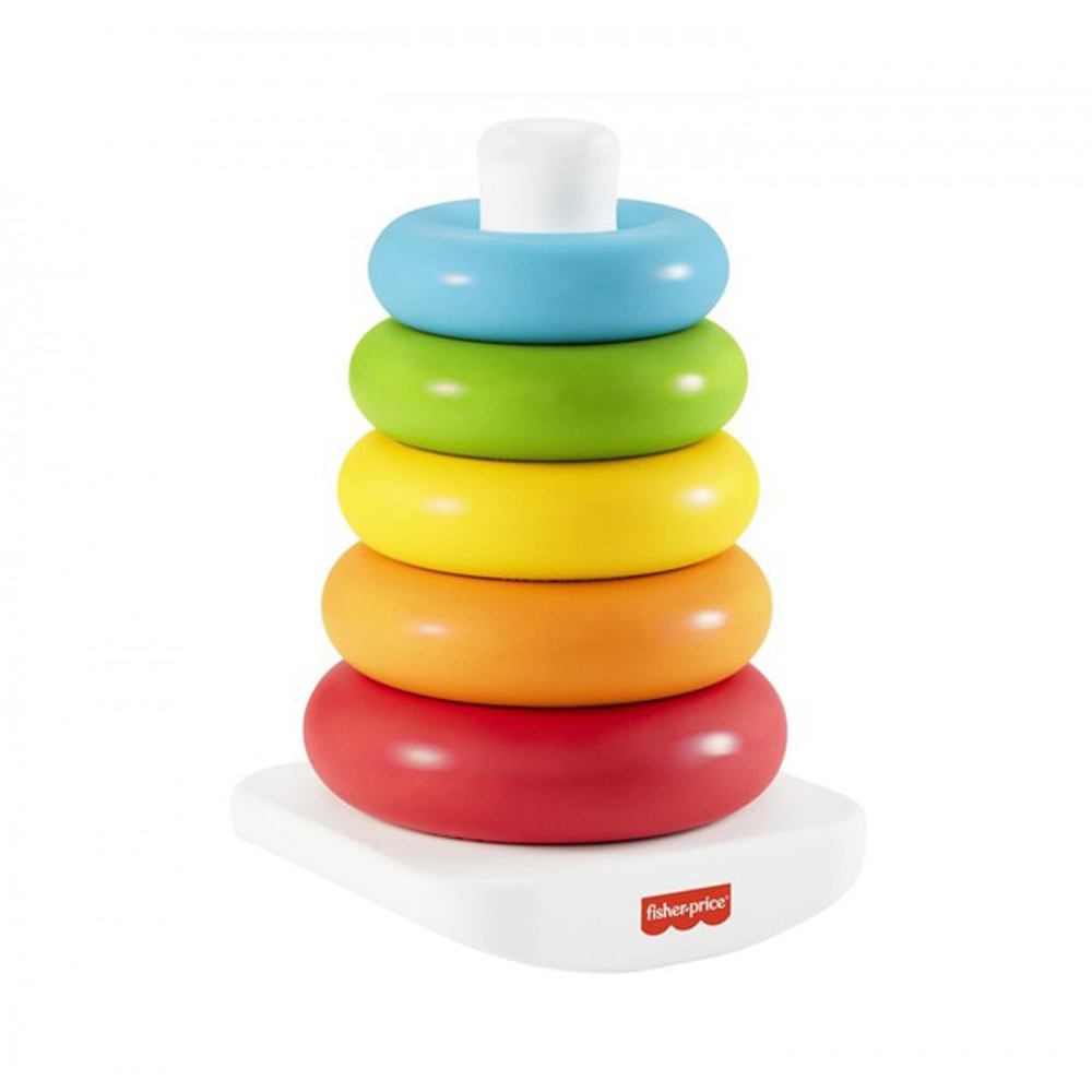 Fisher-Price ECO fejlesztő játék színes gyűrűpiramis