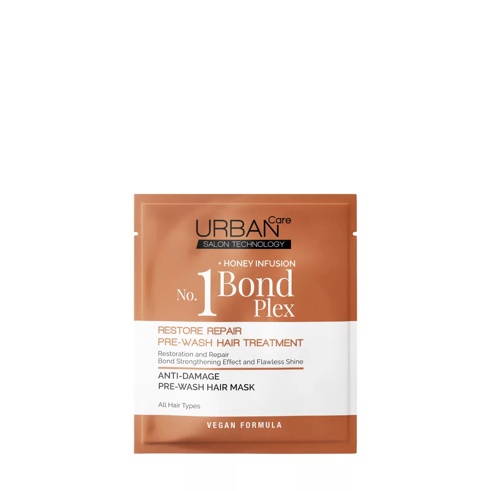 URBAN CARE NO.1 BOND PLEX KÖTÉSERŐSÍTŐ ÉS HELYREÁLLÍTÓ HAJMOSÁS ELŐTTI HAJMASZK 50ml