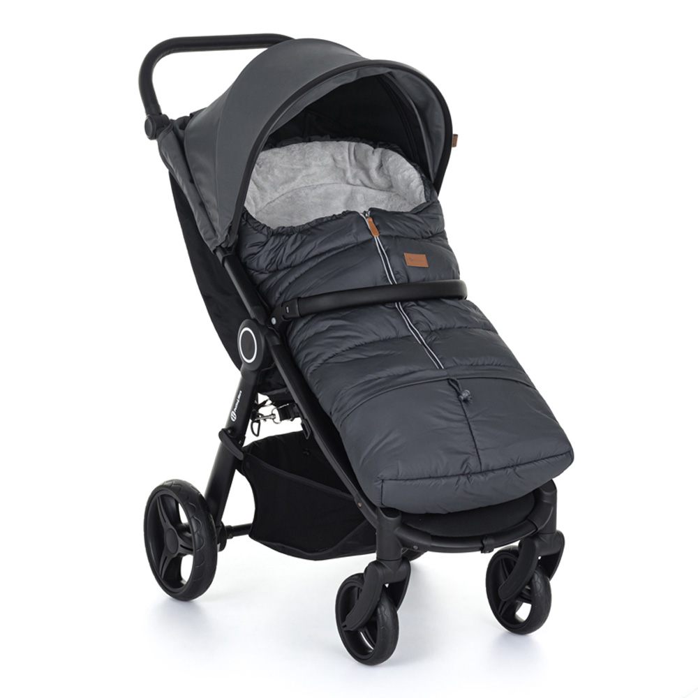 Petite&Mars Téli szett Jibot 3in1 bundazsák + Jasie kézmelegítő, Charcoal Grey