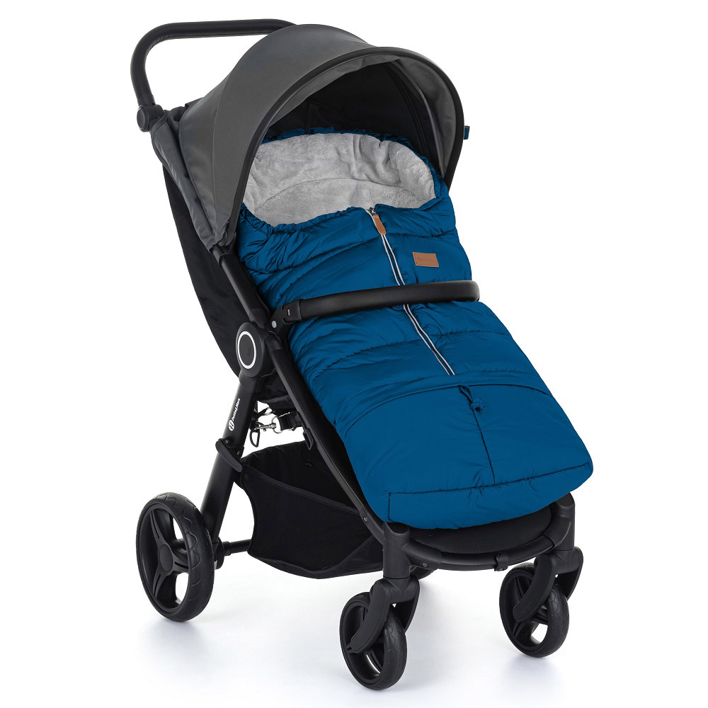 Petite&Mars Téli szett Jibot 3in1 bundazsák + Jasie kézmelegítő, Ocean Blue