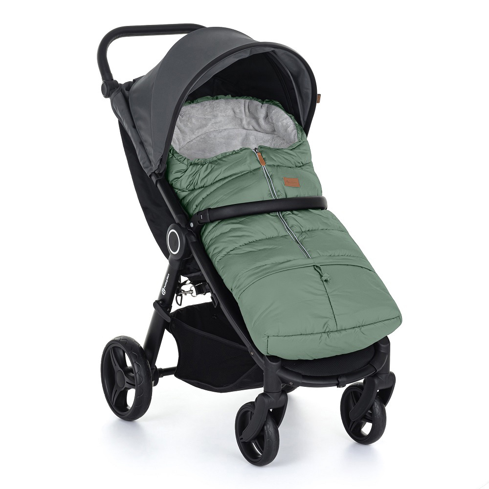 Petite&Mars Téli szett Jibot 3in1 bundazsák + Jasie kézmelegítő, Pale Eucalypt