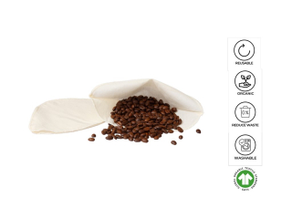 Terra Gaia kávéfilter 100% GOTS bio pamutból, 5db
