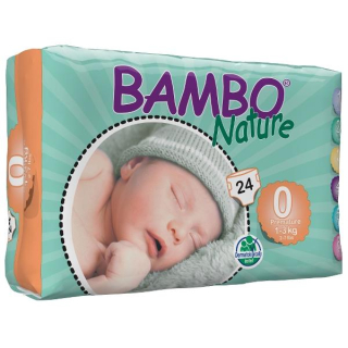 Bambo Nature öko pelenka 0/koraszülött (1-3 kg), 24db