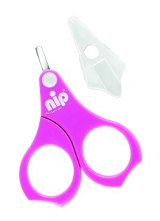 NIP baba biztonsági körömvágó olló, rózsaszín