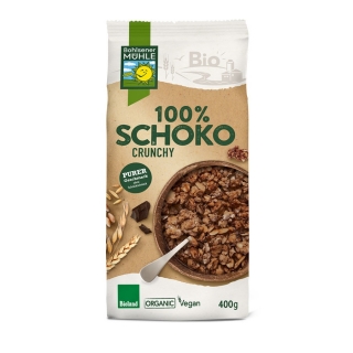 Bohlsener Mühle Bio 100% étcsokoládés crunchy, 400g