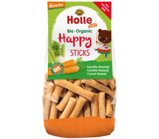 Holle Bio Happy Sticks - sárgarépával és édesköménnyel, 100g