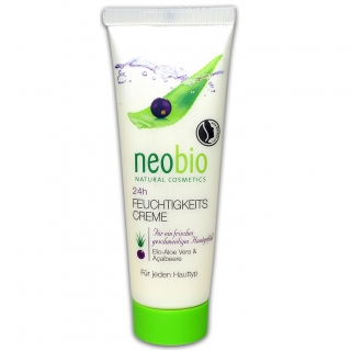 Neobio 24 órás Hidratáló krém BIO Aloe verával és BIO Açai bogyóval, 50ml