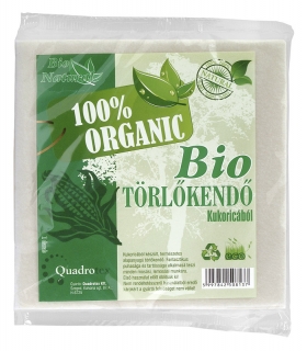 Bio Natural kukoricarostból készült 100% természetes törlőkendő, 1db