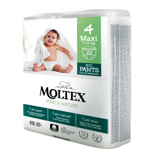 MOLTEX Pure&Nature öko bugyipelenka 4, maxi(7-12kg), 22db