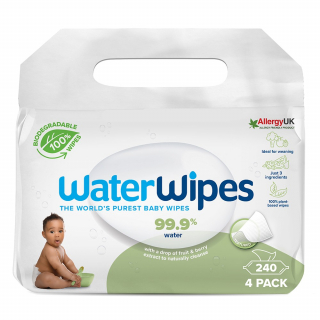WaterWipes Soapberry nedves törlőkendő VALUE PACK, 4x60db
