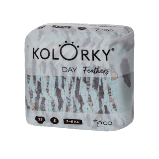 Kolorky Day öko pelenka, tollak, S (3-6kg), 25db