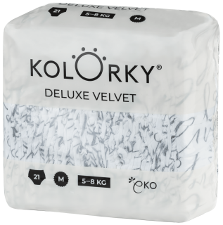 Kolorky Velvet Deluxe Love Live Laugh öko pelenka, M (5-8kg), 21db