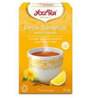 Yogi Tea Bio Méregtelenítő tea citrommal és pitypanggal, 17db filter