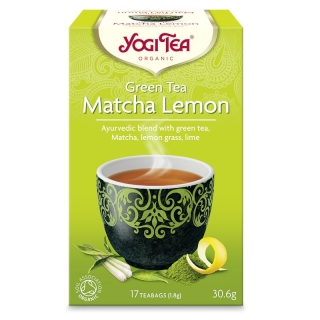 Yogi Tea Bio Zöld tea matchával és citrommal, 17db filter
