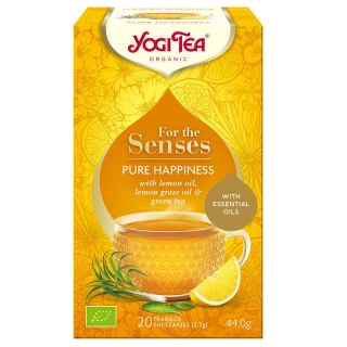 Yogi Tea Bio tea az érzékeknek, Tiszta boldogság, 20db filter