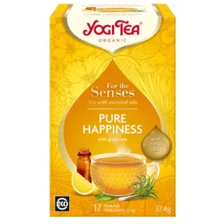 Yogi Tea Bio tea az érzékeknek, Tiszta boldogság, 17db filter