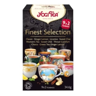 Yogi Tea Finest Selection Bio teaválogatás a legfinomabbakból, 18db filter