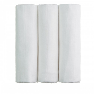 T-tomi prémium minőségű BIO bambusz textil pelenka, Fehér, 3db