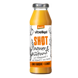 Voelkel Bio Gyömbér&Kurkuma Shot természetes C-vitaminnal, 280ml