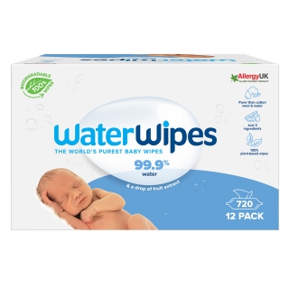 WaterWipes BIO lebomló nedves törlőkendő Mega Pack 12x60db
