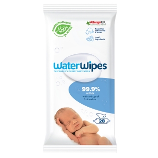 WaterWipes BIO lebomló nedves törlőkendő On The Go Csomag 28db