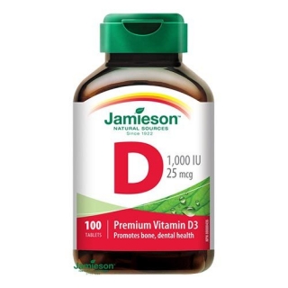 Jamieson D3-vitamin 1000IU tabletta 100db