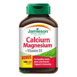 Jamieson Kalcium, Magnézium, D3-vitamin 120db