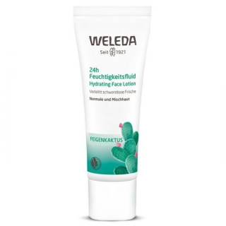 WELEDA 24h Fügekaktuszos hidratáló fluid normál és vegyes arcbőrre 30ml