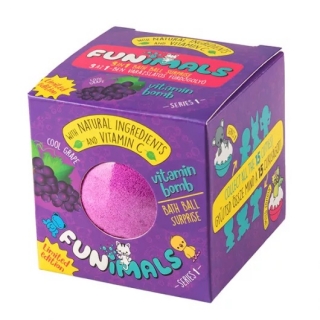 Funimals Vitamin Bomb Cool Grape Kékszőlős Fürdőgolyó Meglepetés Figurával