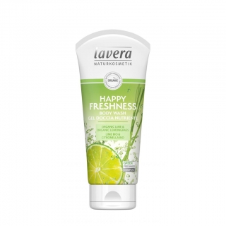 Lavera tusfürdő Happy Freshness, lime-citromfű VEGÁN 200ml