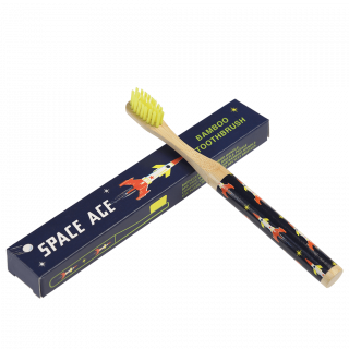 Rex London gyerek bambusz fogkefe, rakéta