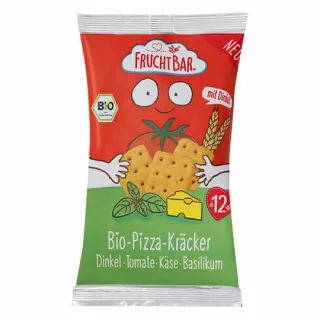 Fruchtbar Bio tönköly pizza cracker, paradicsom-sajt-bazsalikom 12hó 75g