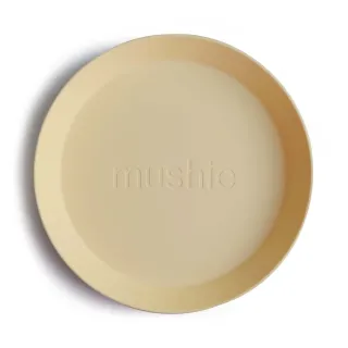 Mushie BPA-mentes műanyag kerek lapostányér - nárcisz