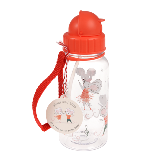 Rex London gyerek tritan szívószálas kulacs 500ml, egérkék