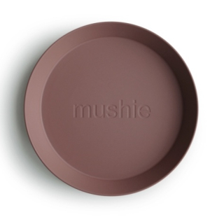Mushie BPA-mentes műanyag kerek lapostányér - mackó