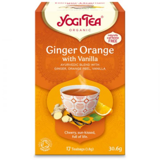 Yogi Tea Bio Gyömbéres narancs tea vaníliával, 17db filter