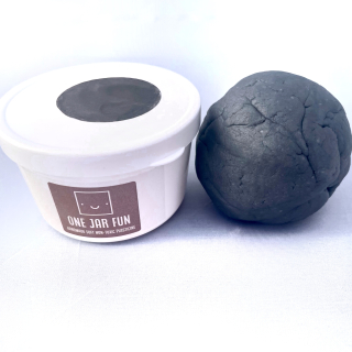 One Jar Fun kézműves lágy gyurma, antracit, 150g