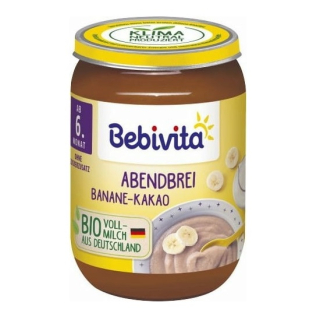 Bebivita Bio Bébiétel - Esti kása Banán-Kakaó, 190g
