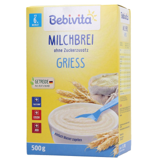 Bebivita Kiegészítő táplálék - Grízes tejpép, 500g