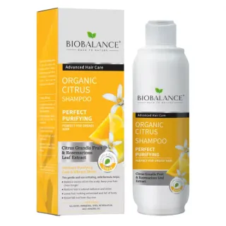 Biobalance Tisztító sampon bio citrommal zsíros hajra, 330ml