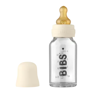 BIBS cumisüveg szett, krémfehér, 110ml