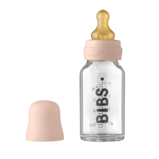 BIBS cumisüveg szett, púderrózsaszín, 110ml