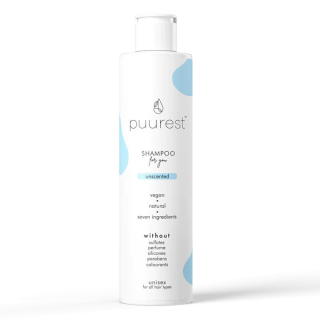 Puurest természetes sampon, illatmentes, vegán, 250ml