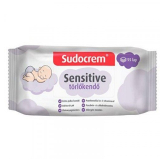 Sudocrem törlőkendő sensitive 55db