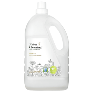 Naturcleaning White hipoallergén mosógél fehér ruhákhoz, 3liter