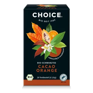 CHOICE Kakaó narancs bio fekete tea, 20db filter, 40g