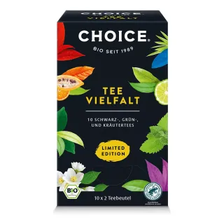 CHOICE Bio teaválogatás 10x2 filter - fekete, zöld és gyógynövénytea válogatás