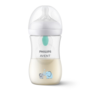 Philips AVENT SCY673/81 Natural Response cumisüveg AirFree 260ml, 1hó+ elefánt