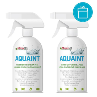 Aquaint 100% természetes alkoholmentes tisztító folyadék, 2x500ml