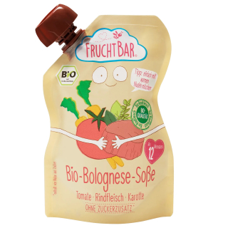 Fruchtbar Bio bolognai szósz marhahússal, paradicsommal, sárgarépával 12hó+ 190g